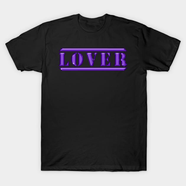 Lover Purple T-Shirt by The Black Panther